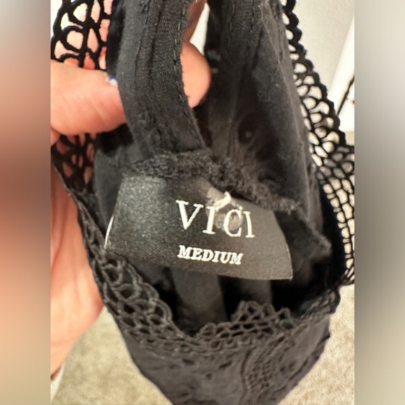Vici Black Lace Detail Top - Picture 8 of 8
